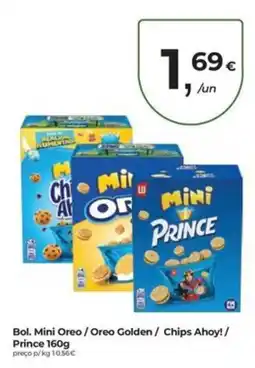 Aqui é fresco Bol. Mini Oreo / Oreo Golden / Chips Ahoy! / Prince promoção