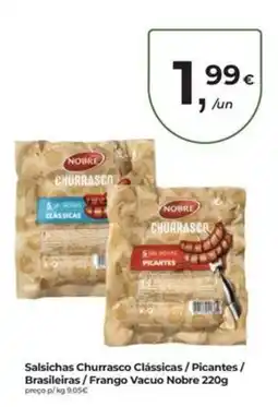 Aqui é fresco Salsichas Churrasco promoção