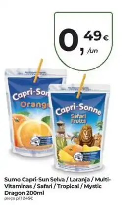Aqui é fresco Sumo capri-sun selva promoção