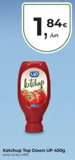 Aqui é fresco Ketchup Top Down UP promoção
