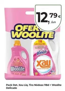 Aqui é fresco Pack Det. Xau Liqu. Tira Nódos 118d + Woolite Delicado promoção