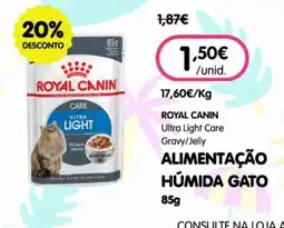 Petoutlet royal canin ultra light care promoção