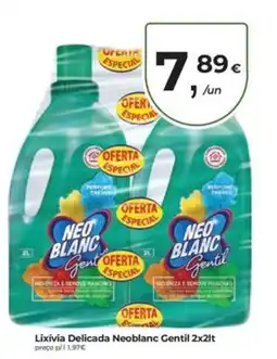 Aqui é fresco Lixívia Delicada Neoblanç Gentil promoção