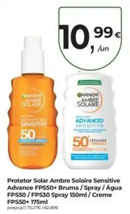 Aqui é fresco Protetor solar ambre solaire sensitive advance promoção