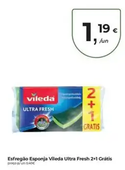 Aqui é fresco Esfregão Esponja Vileda Ultra Fresh promoção