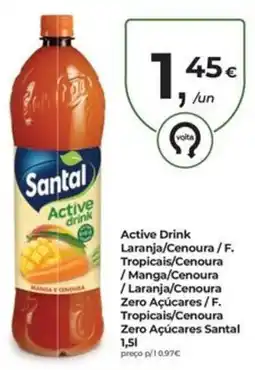 Aqui é fresco Santal active promoção