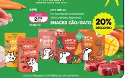 Petoutlet lily's kitchen snacks cão/gato promoção