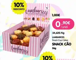 Petoutlet Lambarices snack cup cakes snack cão promoção