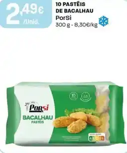 Intermarché 10 pastéis de bacalhau porsi promoção