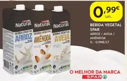 Spar Bebida vegetal spar promoção
