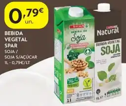 Spar Bebida vegetal soja spar promoção