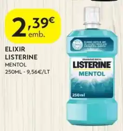 Spar Elixir listerine mentol promoção