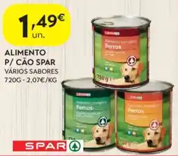 Spar Alimento completo para cães spar promoção