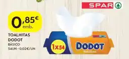 Spar Toalhitas dodot básico promoção