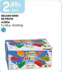 Intermarché Gelado mini de fruta adélie promoção
