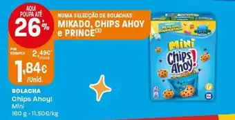 Intermarché Bolacha chips ahoy! mini promoção