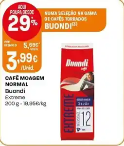 Intermarché Cafe moagem normal buondi promoção