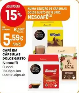 Intermarché Café em cápsulas dolce gusto nescafé promoção