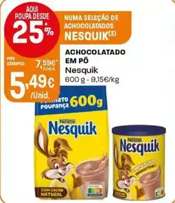 Intermarché Achocolatado em po nesquik promoção