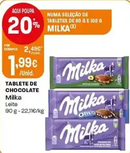 Intermarché Tablete de chocolate milka promoção
