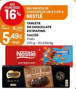 Intermarché Tablete de chocolate extrafino nestle promoção