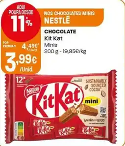 Intermarché Chocolate kit kat minis promoção