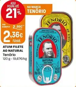 Intermarché Atum filete ao natural tenório promoção