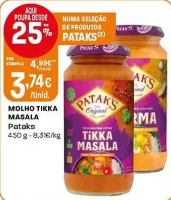 Intermarché Molho tikka masala pataks promoção
