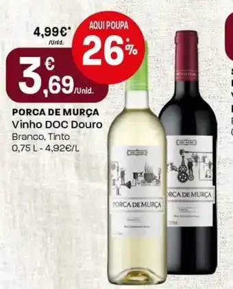 Intermarché Porca de murça vinho doc douro promoção