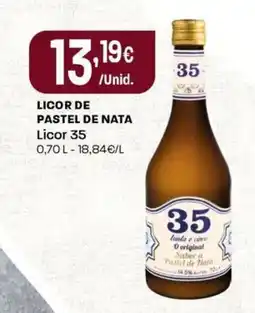 Intermarché Licor de pastel de nata licor 35 promoção