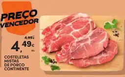 Continente Costeletas mistas de porco continente promoção