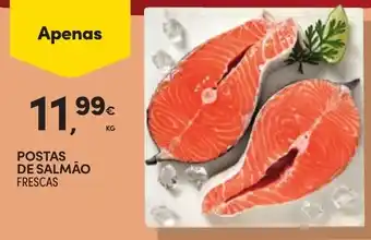 Continente Postas de salmão frescas promoção