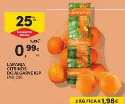 Continente Laranjas citrinos do algarve igp promoção