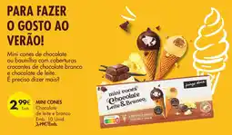 Pingo Doce mini cones chocolate leite & branco promoção