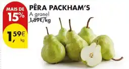 Pingo Doce Pêra packham's promoção