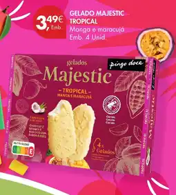 Pingo Doce Gelados majestic tropical manga e maracujá promoção