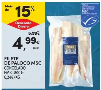Continente filete de paloco msc promoção