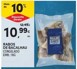 Continente Rabos de bacalhau congelado promoção