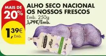 Pingo Doce Alho seco nacional os nossos frescos promoção