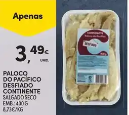 Continente paloco do pacífico desfiado continente promoção