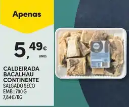 Continente Caldeirada bacalhau continente salgado seco promoção