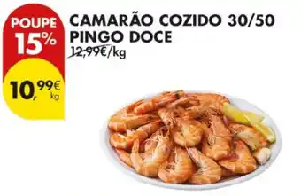 Pingo Doce Camarão cozido 30/50 Pingo Doce promoção