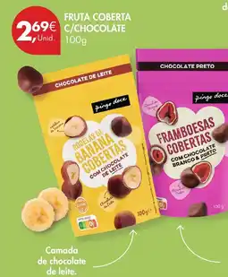 Pingo Doce Fruta coberta c/chocolate promoção