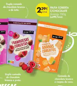 Pingo Doce Fruta coberta c/chocolate ananás promoção