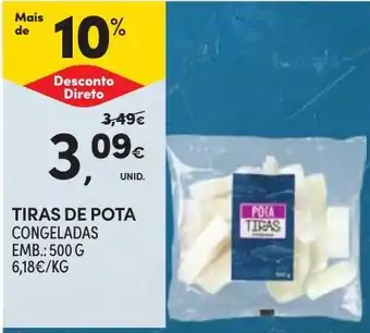Continente Tiras de pota promoção