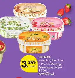 Pingo Doce Carte d'or gelado pistachio/baunilha e pecan/morango merengue/solero promoção