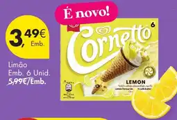 Pingo Doce Cornetto Limão promoção