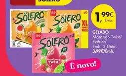 Pingo Doce Solero gelado morango twist/exótico promoção
