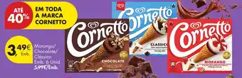 Pingo Doce Cornetto Morango/Chocolate/Clássico promoção