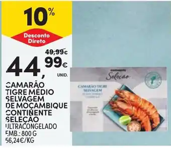 Continente Camarão tigre médio selvagem de moçambique continente seleção promoção